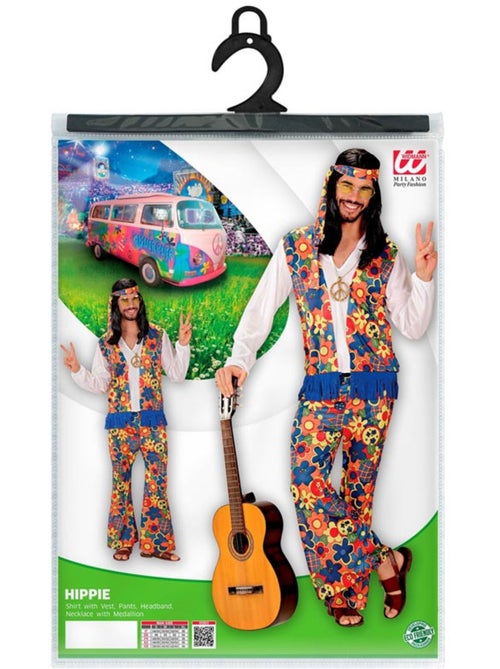 Costume da uomo hippie con nastro a medaglione - Kiabi