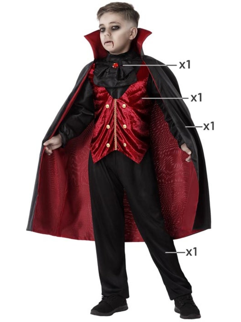 Costume da vampiro bordeaux Multicolore - Kiabi
