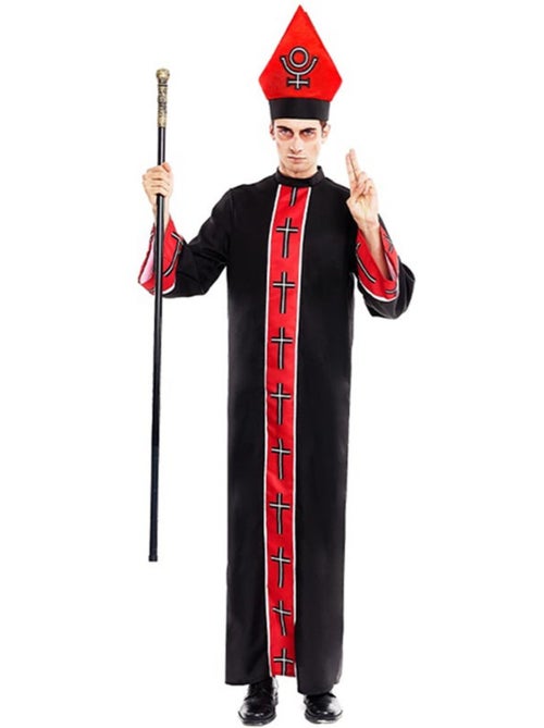 Costume da vescovo satanico con stola - Kiabi