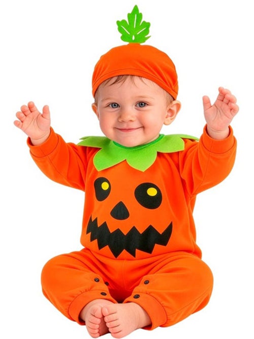 Costume da zucca con foglia per bebè - Kiabi