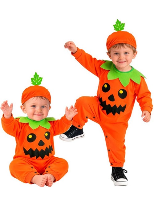 Costume da zucca con foglia per bebè - Kiabi