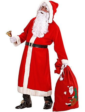 Costume di Babbo Natale classico super lussuoso