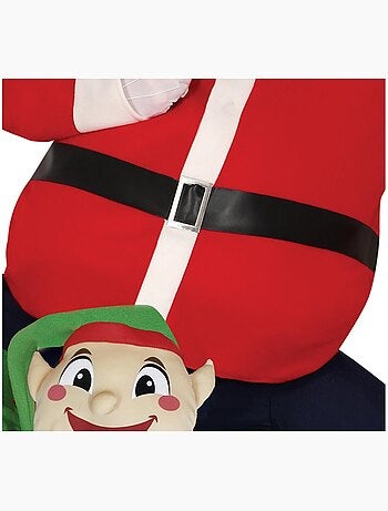 Costume di Babbo Natale sulle spalle