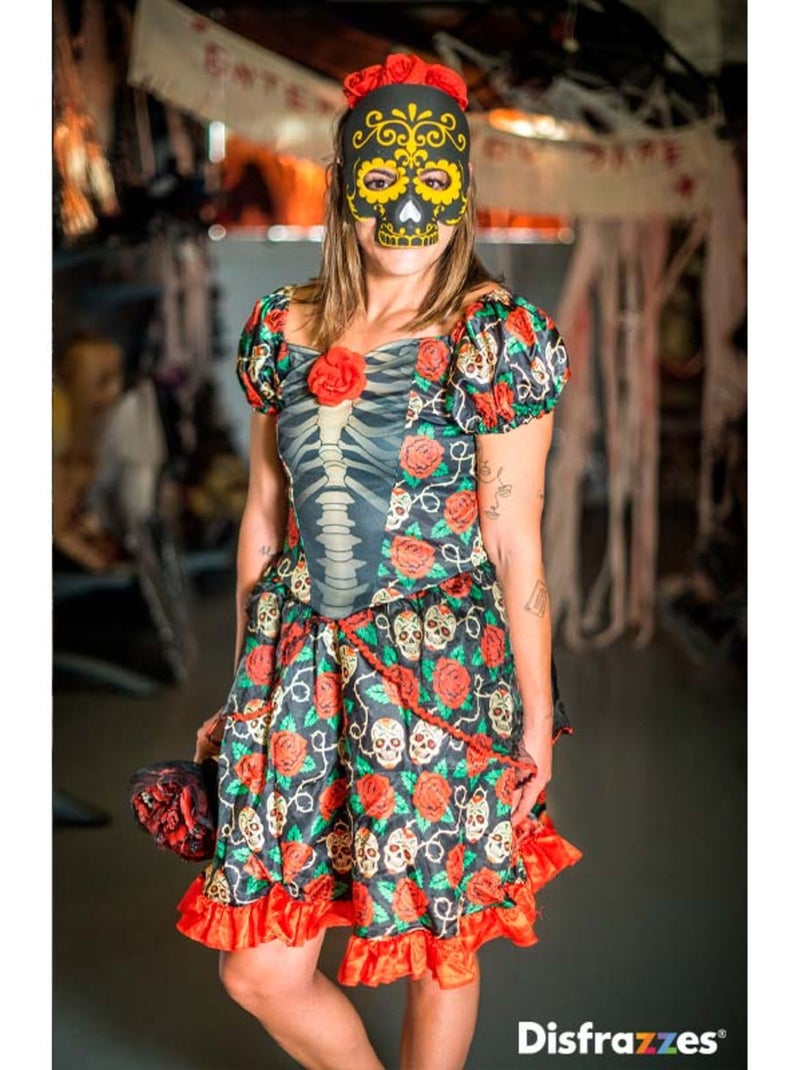 Costume di Catrina per il Giorno dei Morti Multicolore - Kiabi