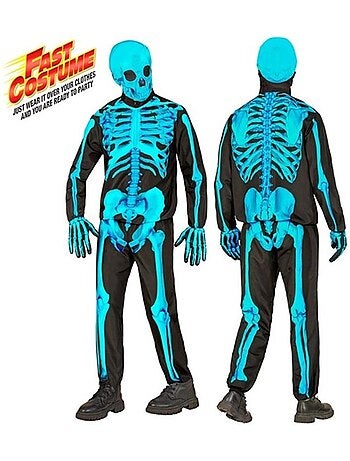 Costume fluorescente Skeleton Express