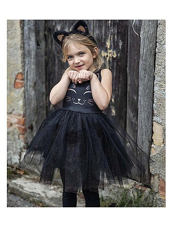 Costume gatto nero per bambini – vestito con cerchietto con orecchie | great pretenders
