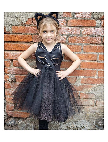 Costume gatto nero per bambini – vestito con cerchietto con orecchie | great pretenders