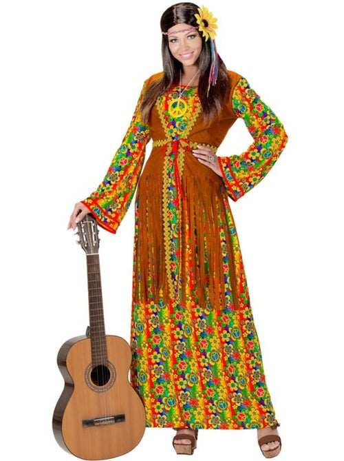 Costume hippie con simbolo di pace - Kiabi