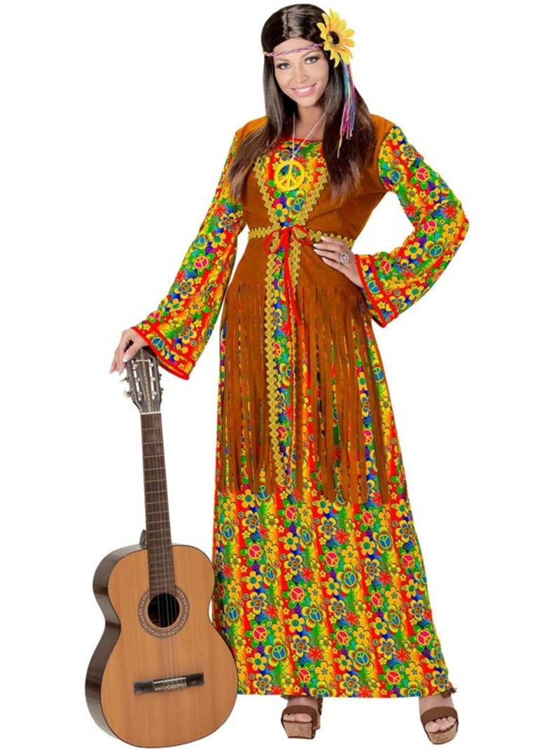 Costume hippie con simbolo di pace Multicolore - Kiabi
