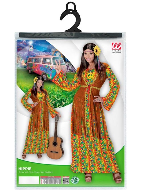 Costume hippie con simbolo di pace - Kiabi