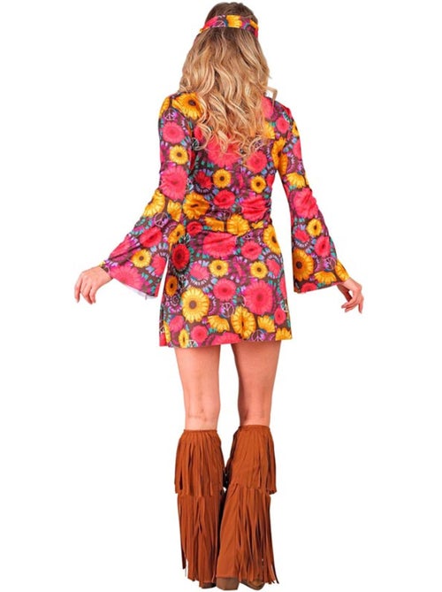 Costume hippie floreale con frange - Kiabi