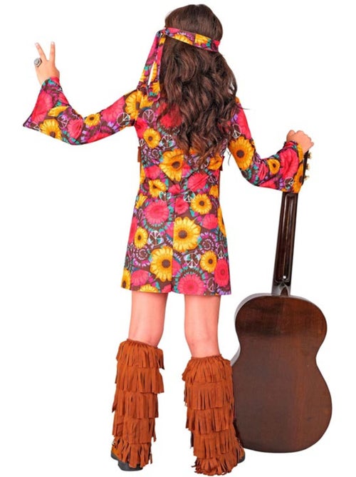 Costume hippie floreale con frange - Kiabi