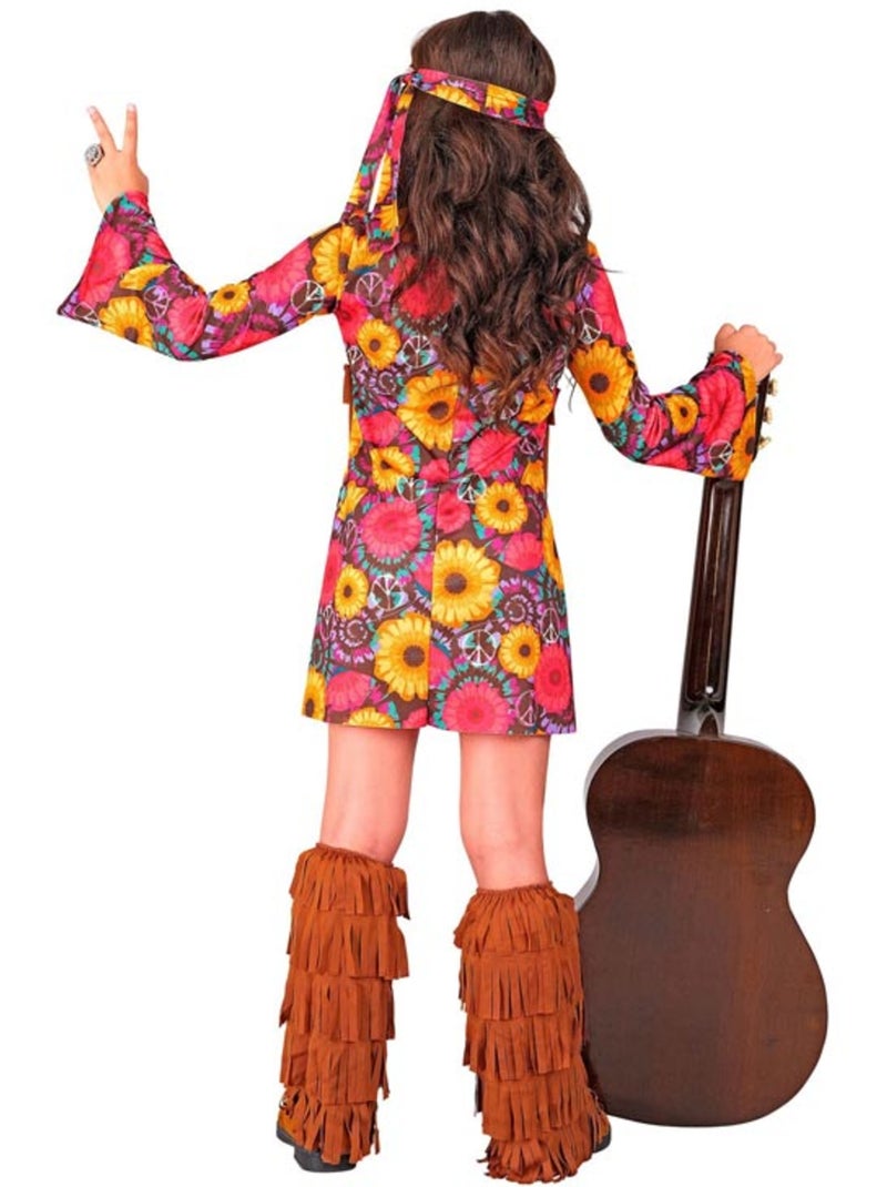 Costume hippie floreale con frange Multicolore - Kiabi