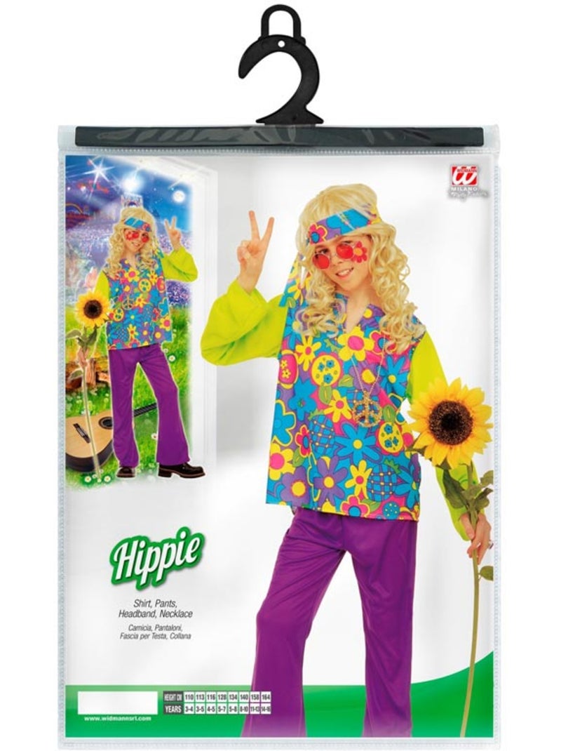 Costume hippie floreale Multicolore - Kiabi