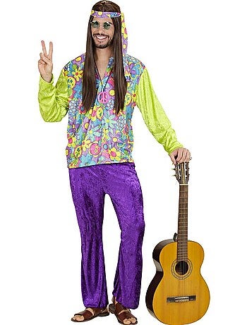 Costume hippie in velluto viola