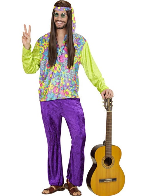 Costume hippie in velluto viola - Kiabi