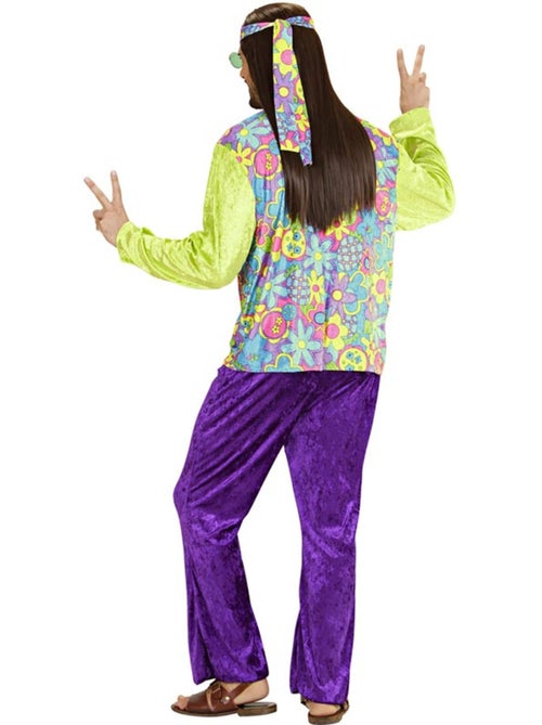 Costume hippie in velluto viola - Kiabi