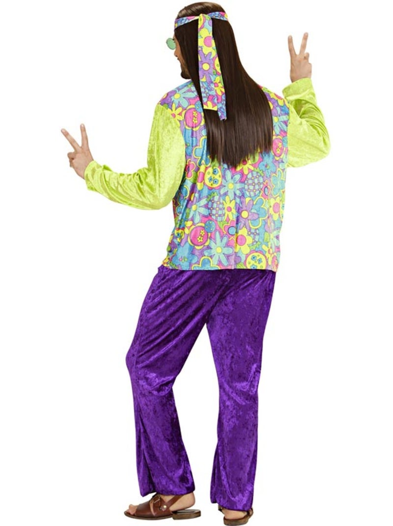 Costume hippie in velluto viola Multicolore - Kiabi