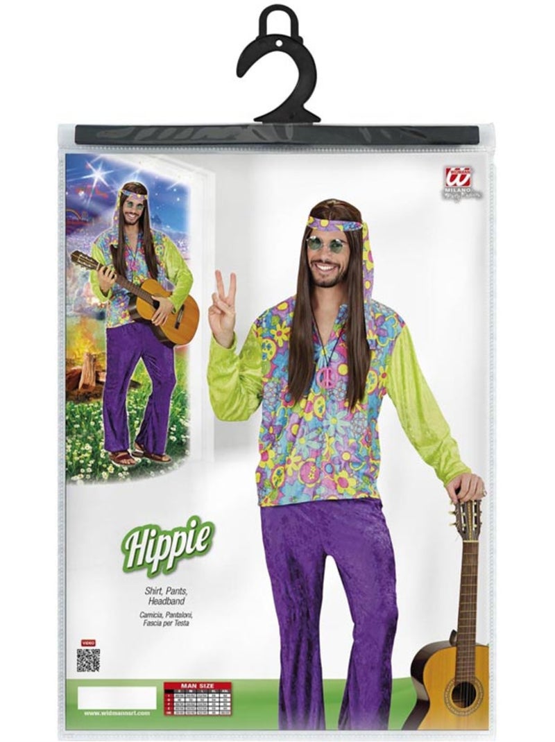Costume hippie in velluto viola Multicolore - Kiabi