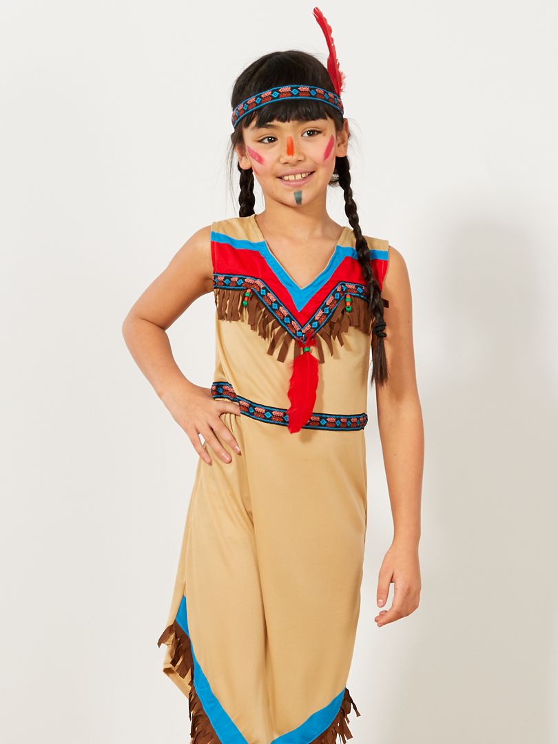 Costume da bambina indiana marrone per 17,00 €