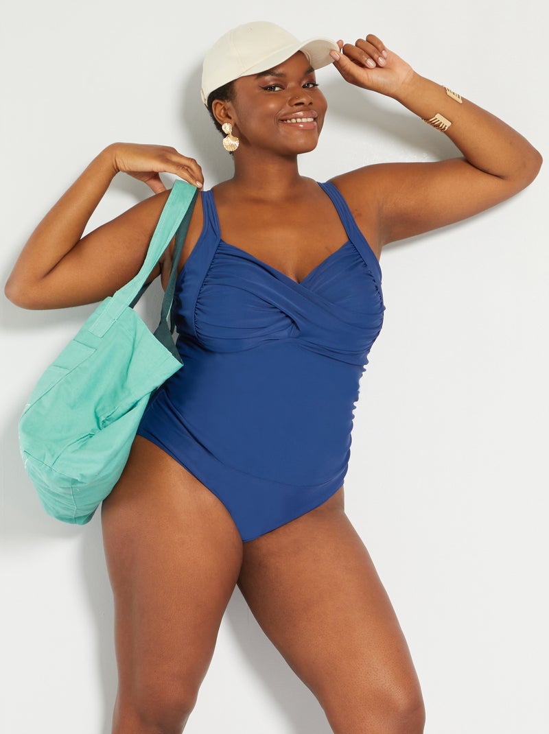 Costume intero arricciato BLU - Kiabi