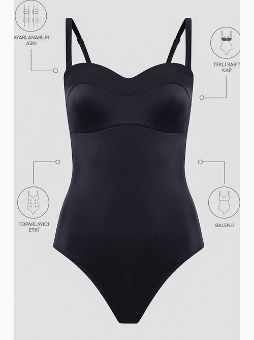 Costume intero basic new lotus con corsetto penti - Kiabi