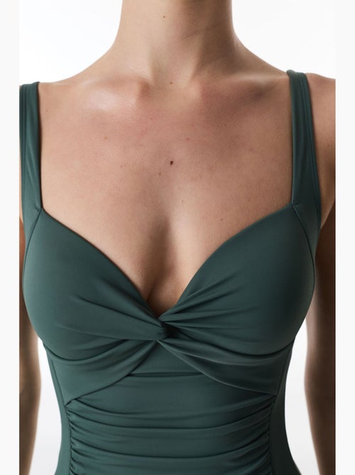 Costume intero donna con arricciature penti - Kiabi
