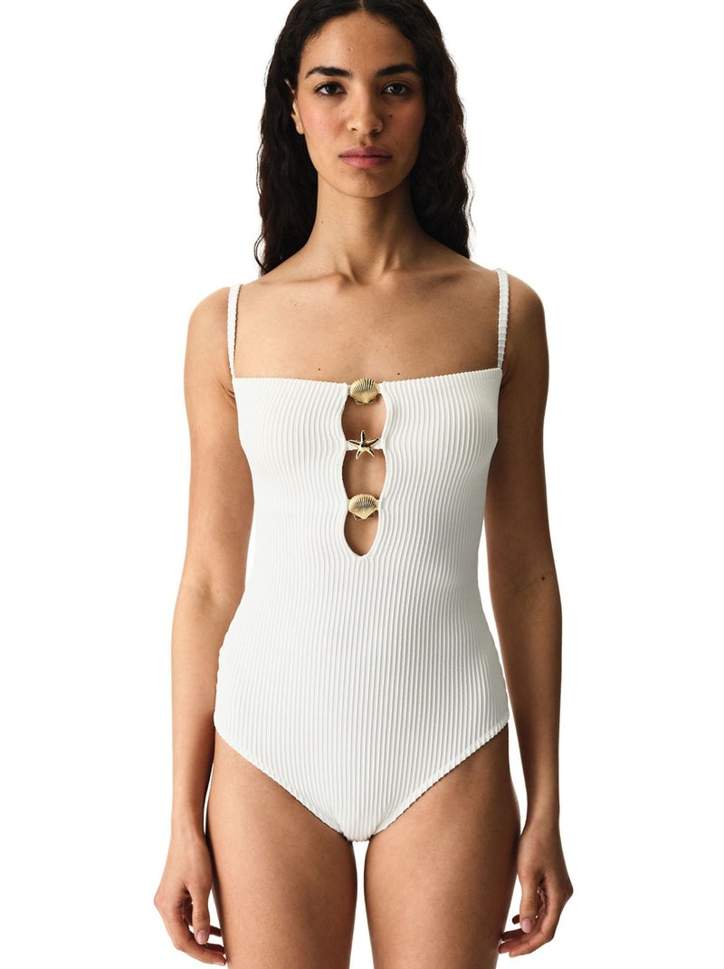Costume intero donna kea bandeau penti Bianco - Kiabi