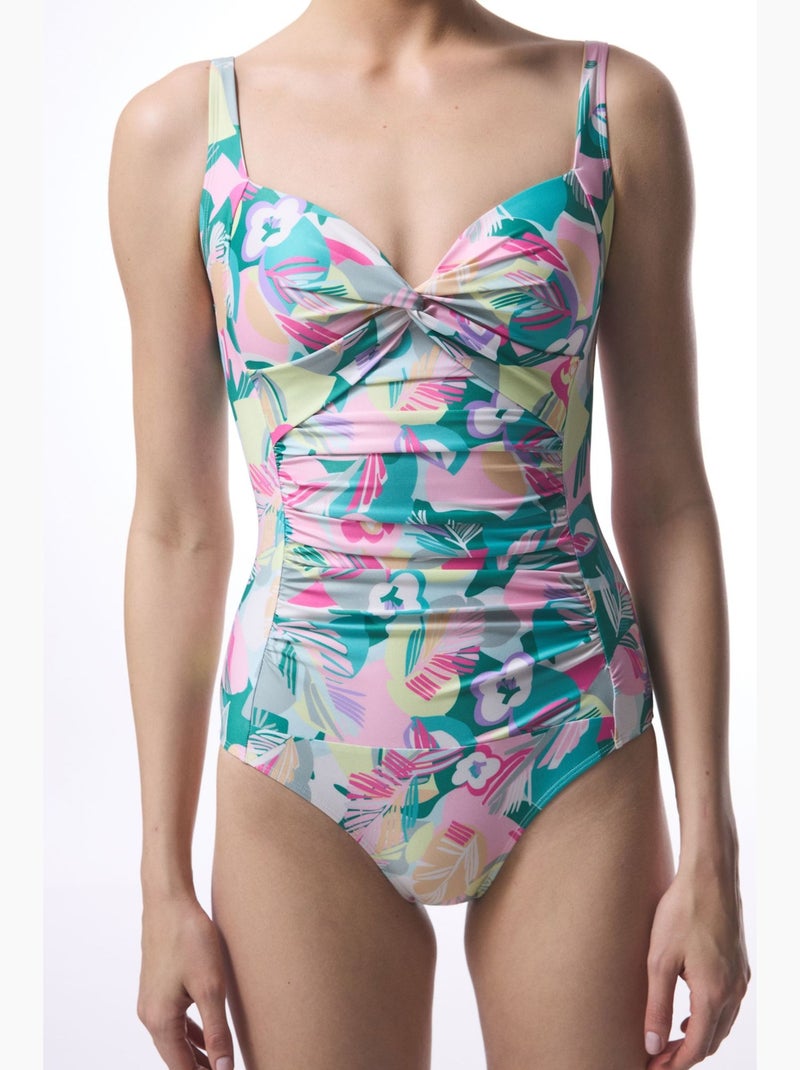 Costume intero donna sheila con volant penti Verde menta - Kiabi