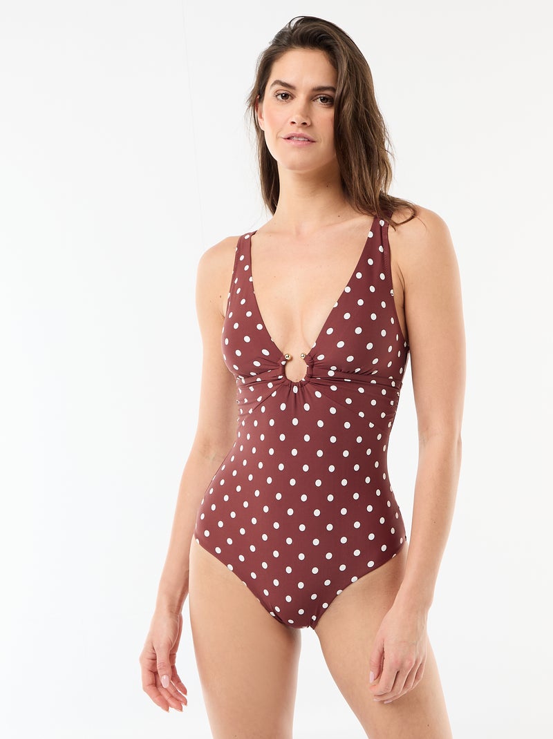 Costume intero modellante Marrone - Kiabi
