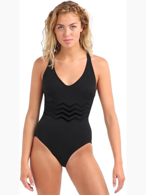 Costume Intero Modellante Snellente Spalline Incrociate sulla Schiena - Kiabi