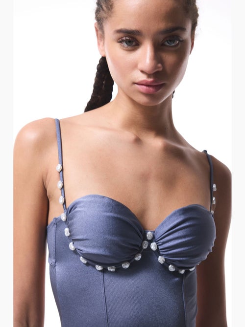 Costume intero seashell con perline penti - Kiabi Costume intero seashell con perline penti - Kiabi