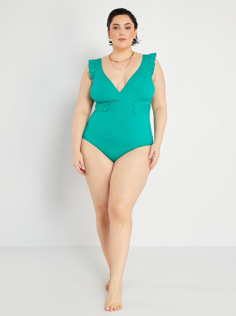 Costume intero verde giada - Kiabi