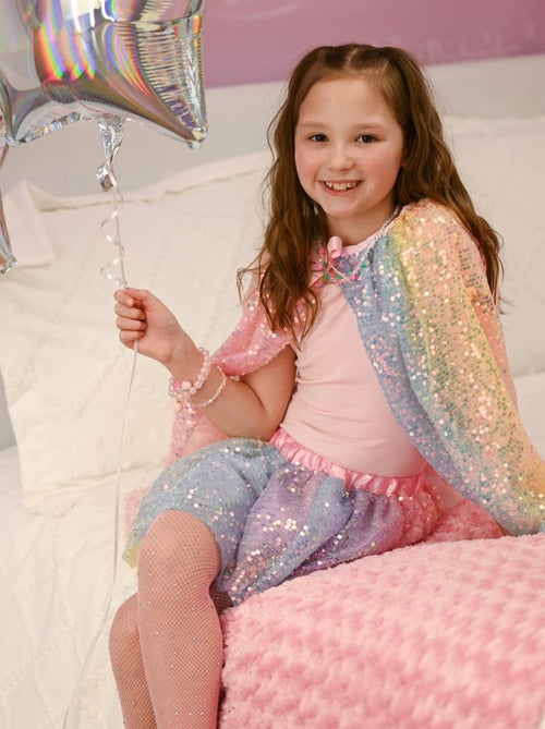 Costume mantello con paillettes pastello per bambini | great pretenders | great pretenders - Kiabi Costume mantello con paillettes pastello per bambini | great pretenders | great pretenders - Kiabi
