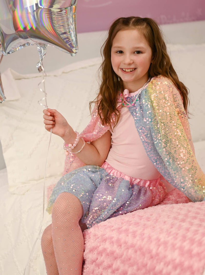 Costume mantello con paillettes pastello per bambini | great pretenders | great pretenders Multicolore - Kiabi