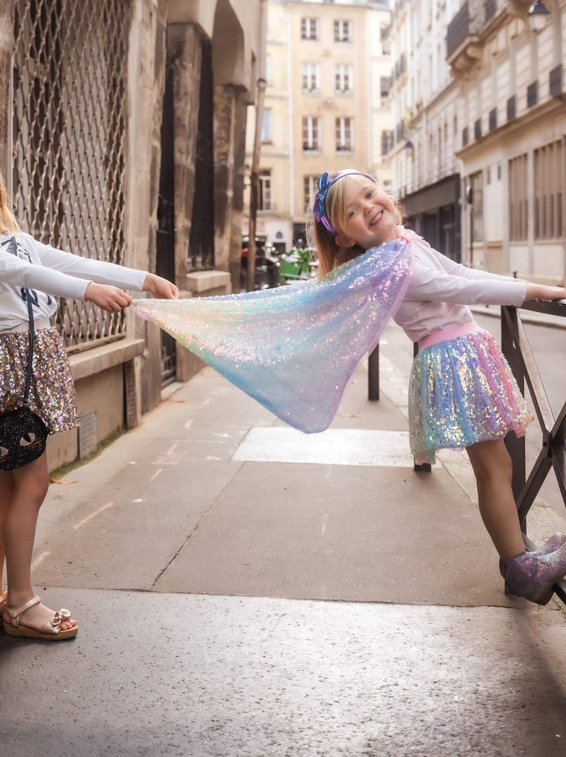 Costume mantello con paillettes pastello per bambini | great pretenders | great pretenders Multicolore - Kiabi
