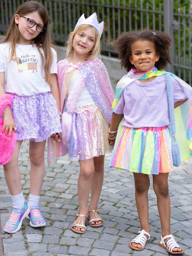 Costume mantello con paillettes pastello per bambini | great pretenders | great pretenders Multicolore - Kiabi