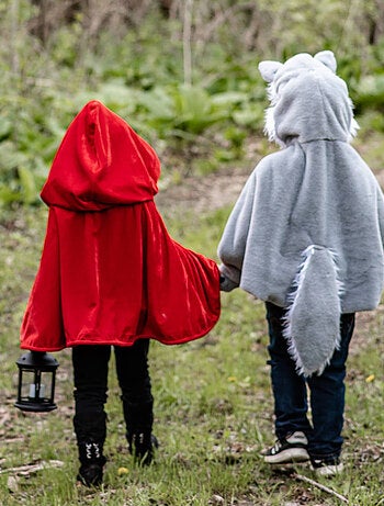 Costume mantello di cappuccetto rosso per bambini | great pretenders | great pretenders