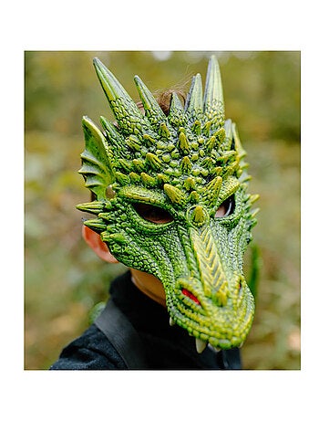 Costume maschera da drago verde | Great Pretenders