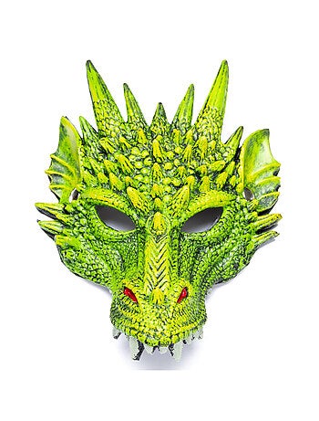 Costume maschera da drago verde | Great Pretenders
