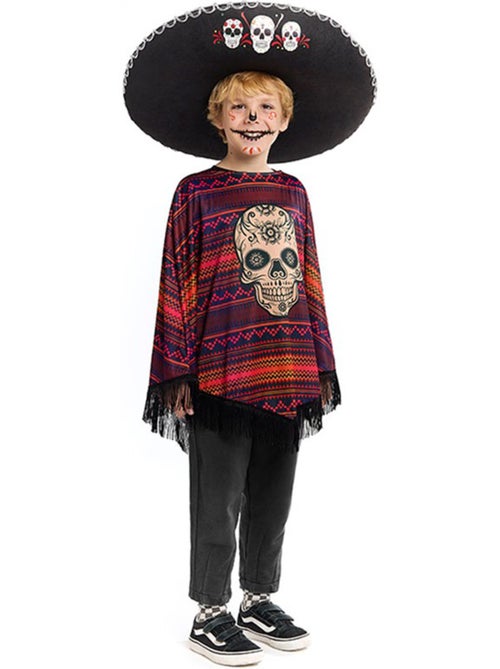 Costume messicano da Catrina o poncho - Kiabi