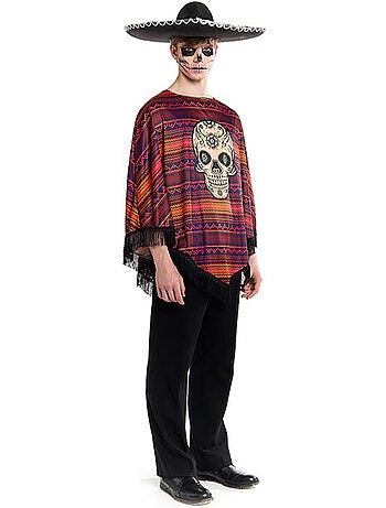 Costume messicano da Catrina o poncho