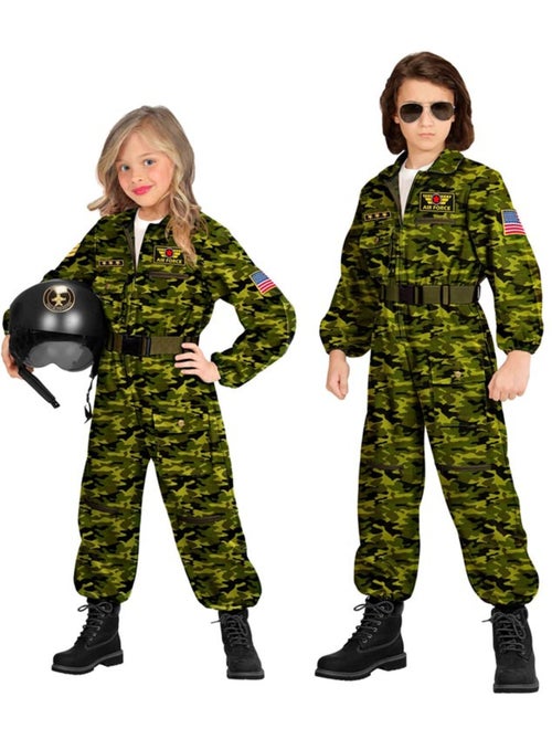 Costume mimetico da pilota di aereo da caccia - Kiabi