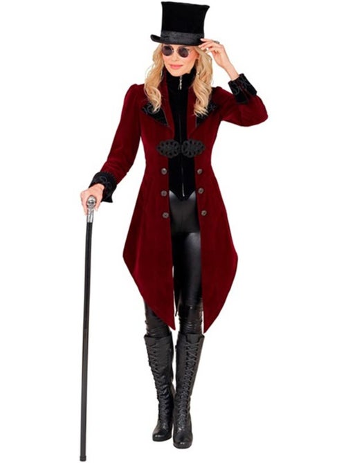 Costume o cappotto gotico in velluto bordeaux - Kiabi