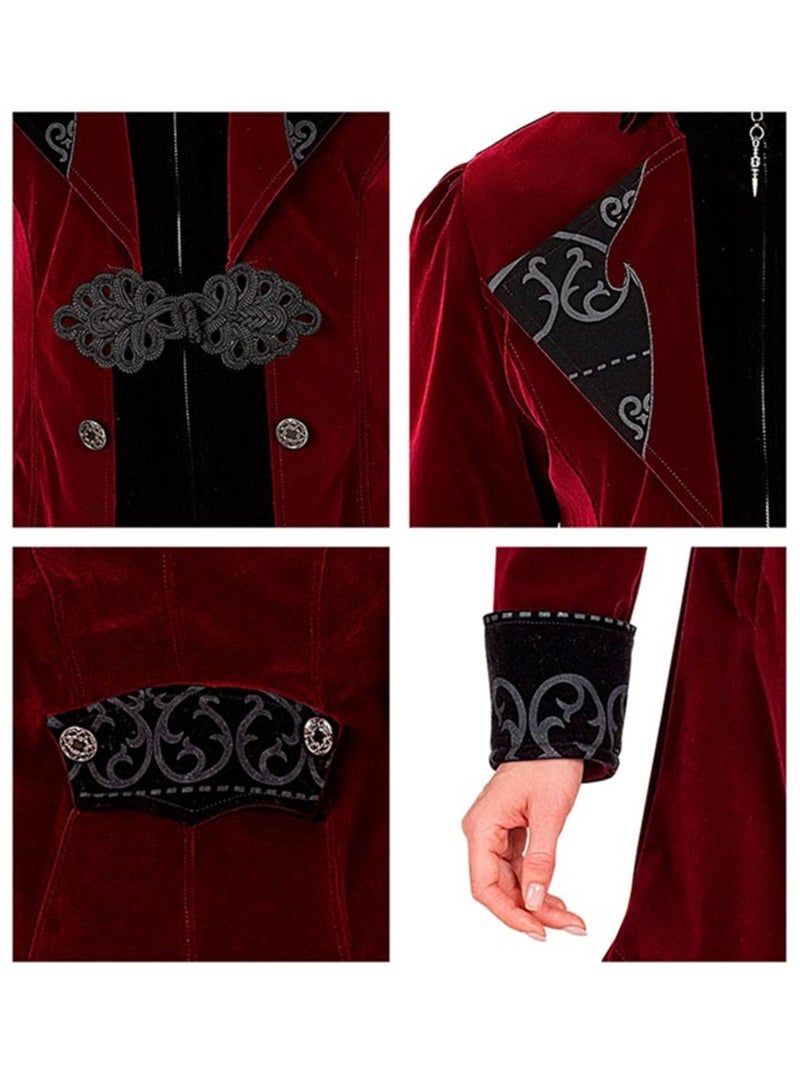 Costume o cappotto gotico in velluto bordeaux Multicolore - Kiabi