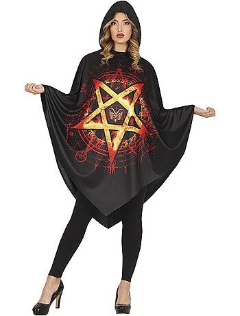 Costume o poncho a forma di stella del diavolo