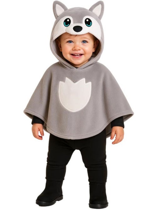 Costume o poncho da lupo grigio per bebè - Kiabi