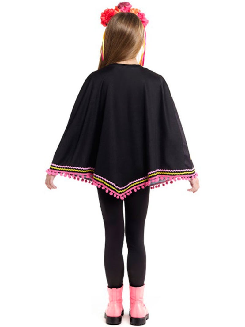 Costume o poncho da scheletro di Catrina Multicolore - Kiabi