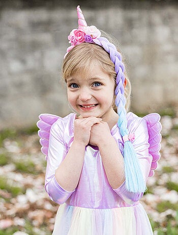 Costume per bambina – vestito da principessa unicorno con ali - Great Pretenders