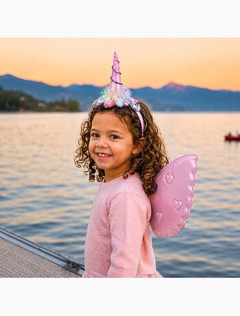 Costume per bambini set ali da unicorno e cerchietto | Great Pretenders